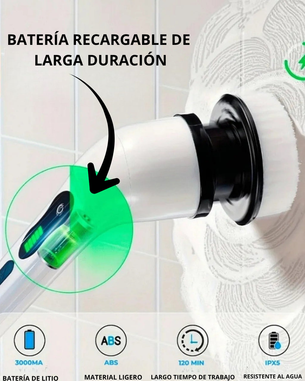 Turbo Cepillo 9 en 1 – Potencia y Precisión en la Limpieza