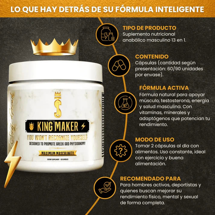 Suplemento King Maker - COMPRA 1 LLÉVATE 2