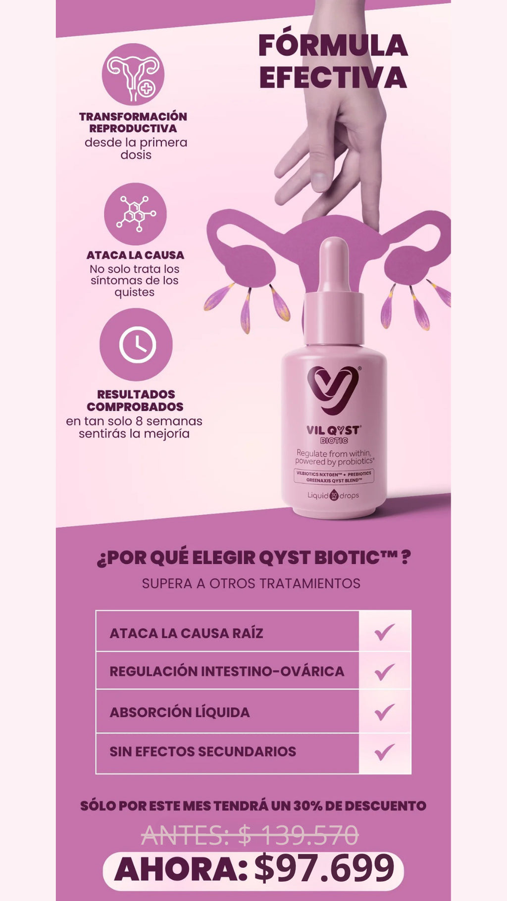 VIL Qyst Biotic - 30% OFF + Envío Gratis + Descuentos Progresivos!