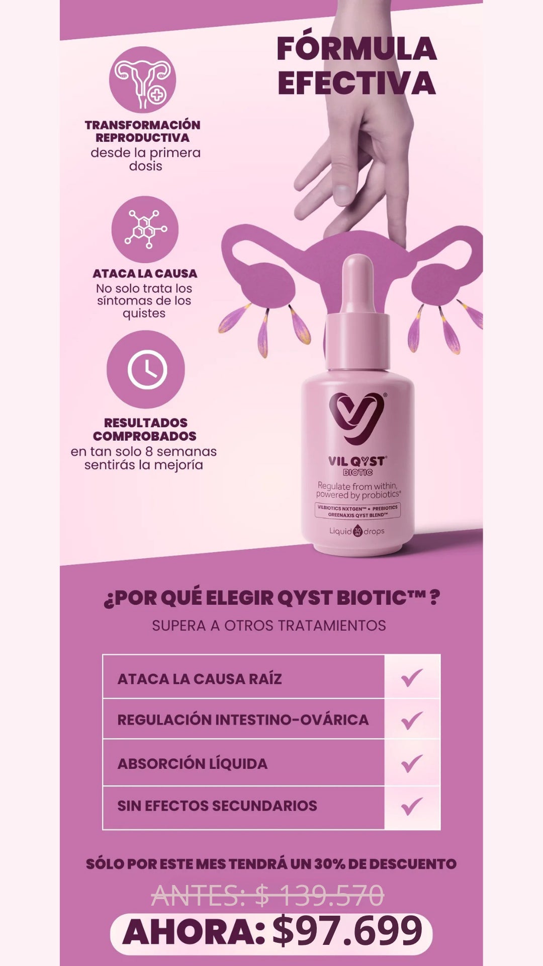 VIL Qyst Biotic - 30% OFF + Envío Gratis + Descuentos Progresivos!