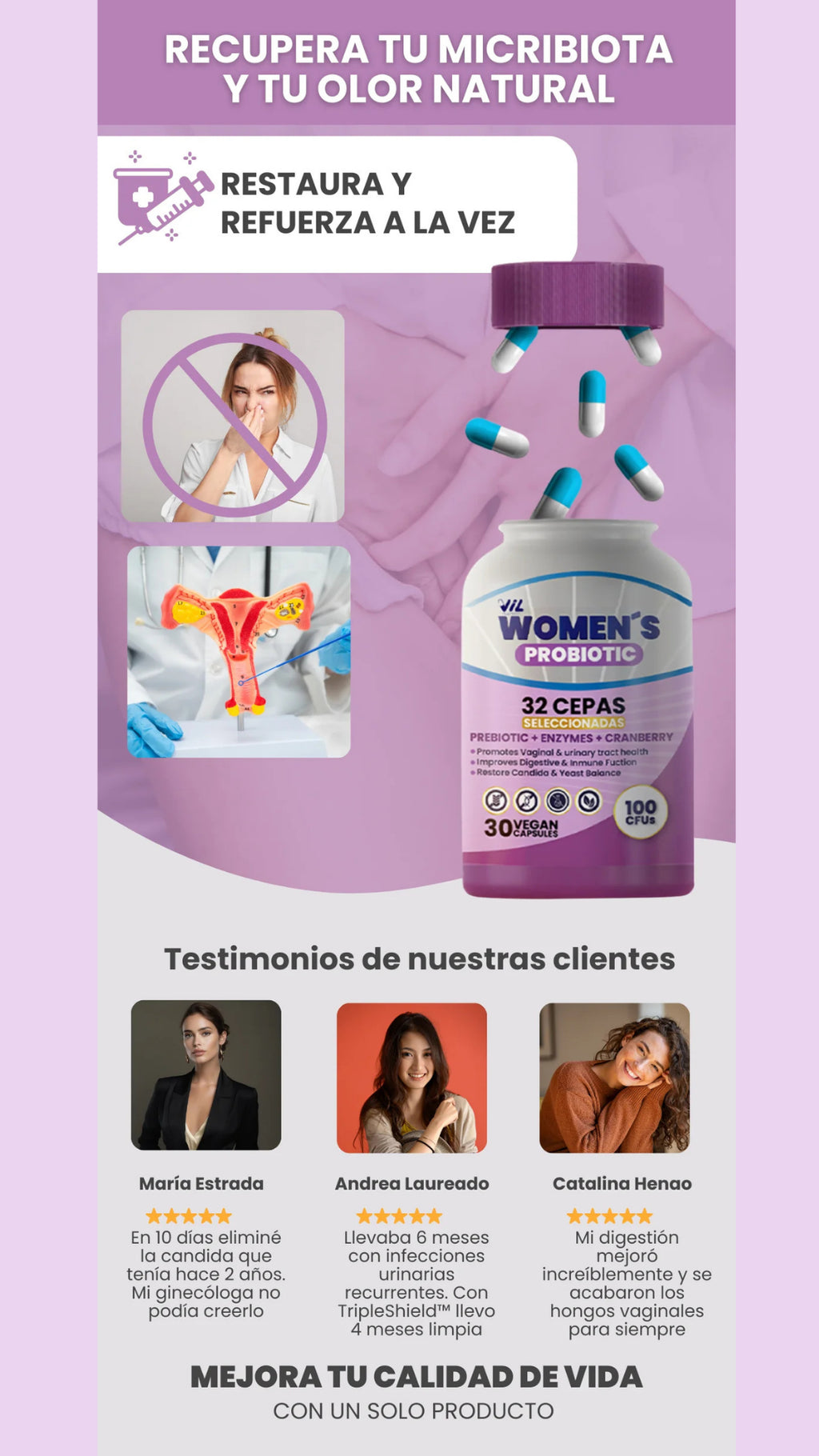VIL Women's Probiotic – Envío gratis + 30% OFF + Descuento Progresivo !
