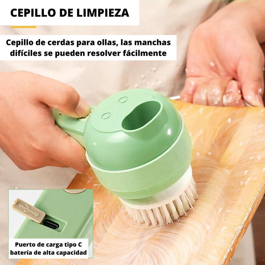 Picador Eléctrico Manual Inalámbrico 4 en 1