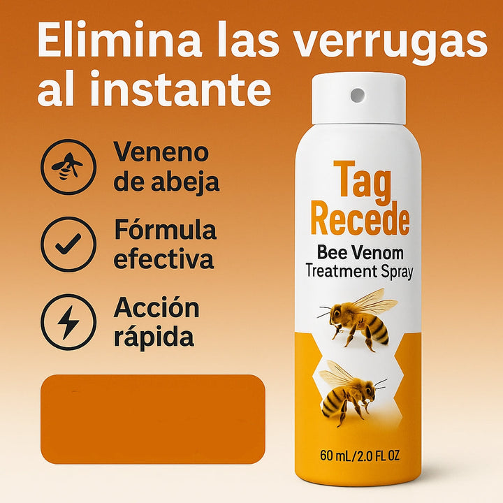 Tag Recede® – Spray Eliminador de Verrugas Despídete de las verrugas y marcas en la piel !