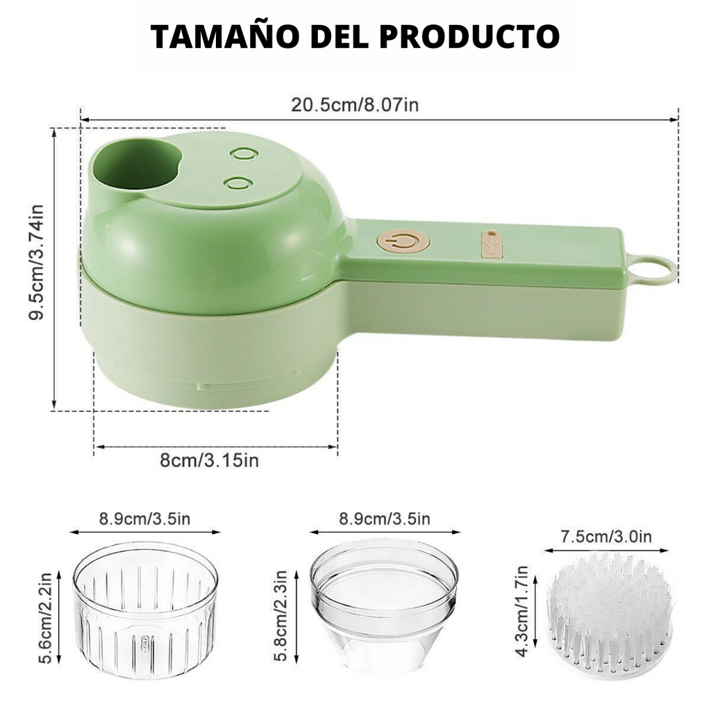 Picador Eléctrico Manual Inalámbrico 4 en 1