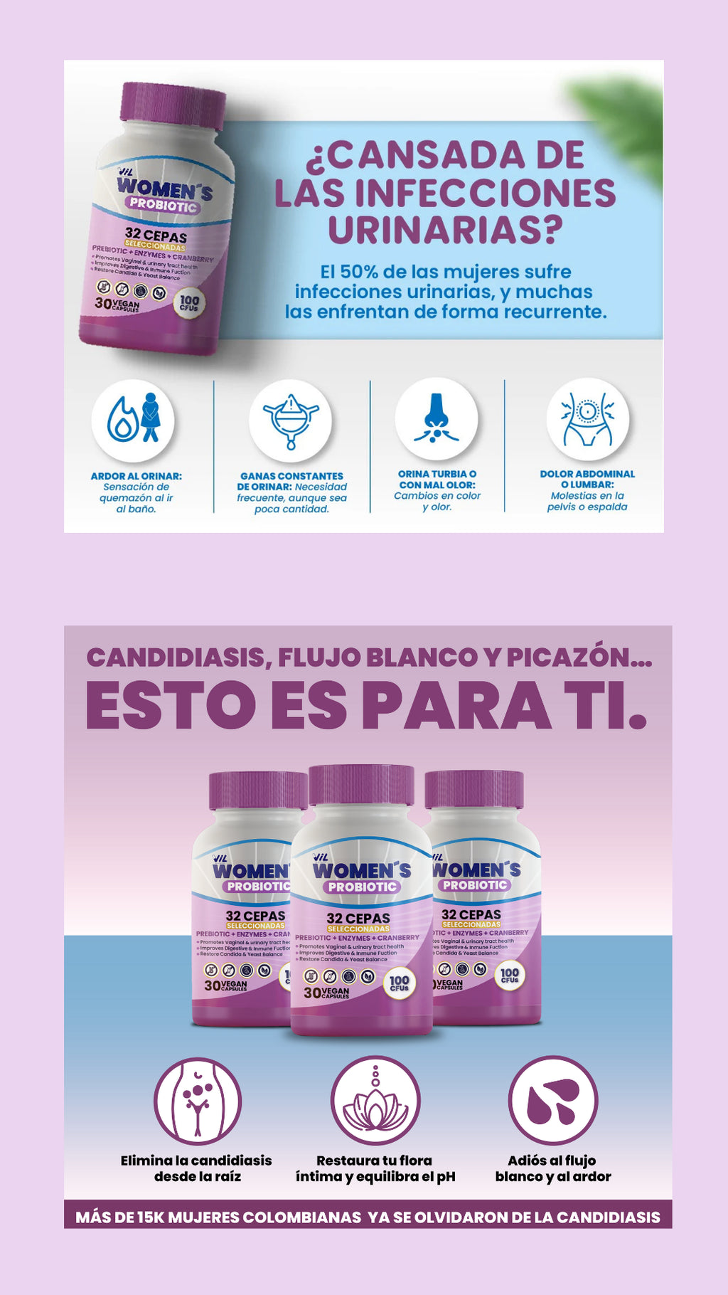 VIL Women's Probiotic – Envío gratis + 30% OFF + Descuento Progresivo !