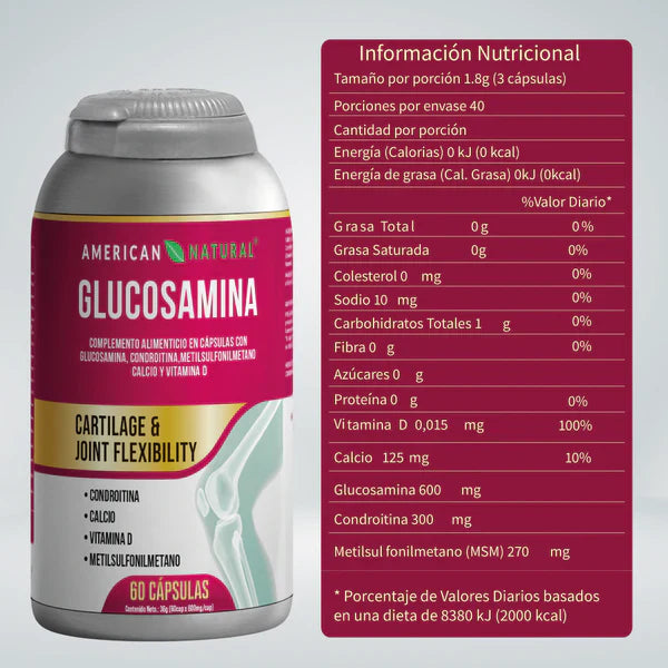 GLUCOSAMINA - AMERICAN 🌿NATURAL