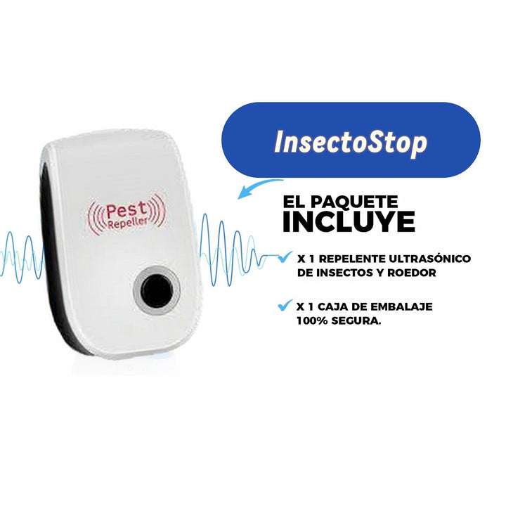 Repelente Ultrasónico De Insectos Y Roedores - 🚫 InsectoStop ⚡