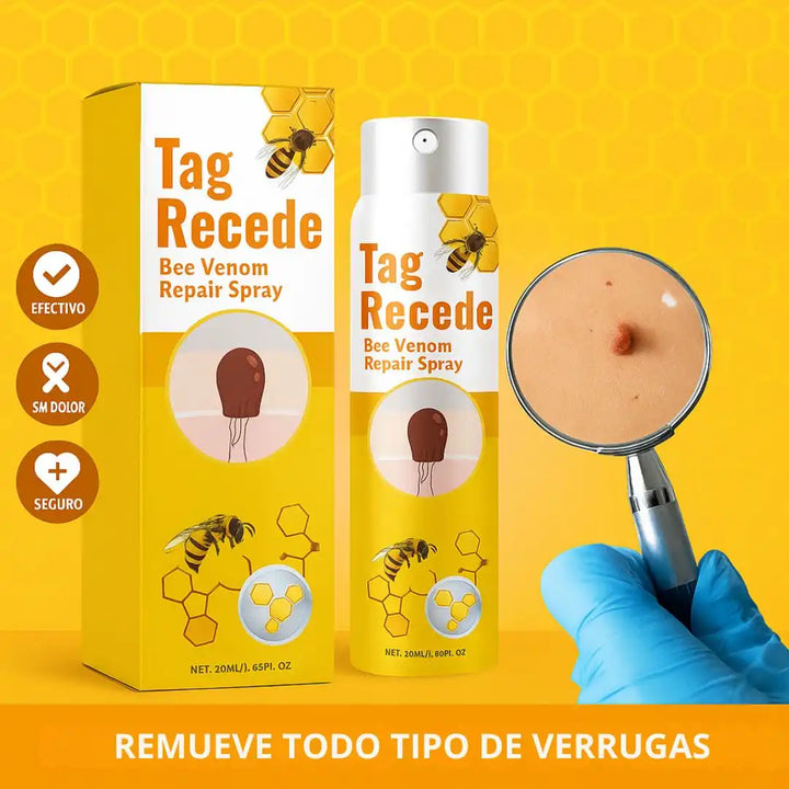 Tag Recede® – Spray Eliminador de Verrugas Despídete de las verrugas y marcas en la piel !
