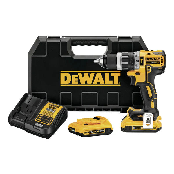KIT ORIGINAL DEWALT: Taladro inalámbrico de alto impacto + 26 ACCESORIOS [2 BATERÍAS DE 48 V] 